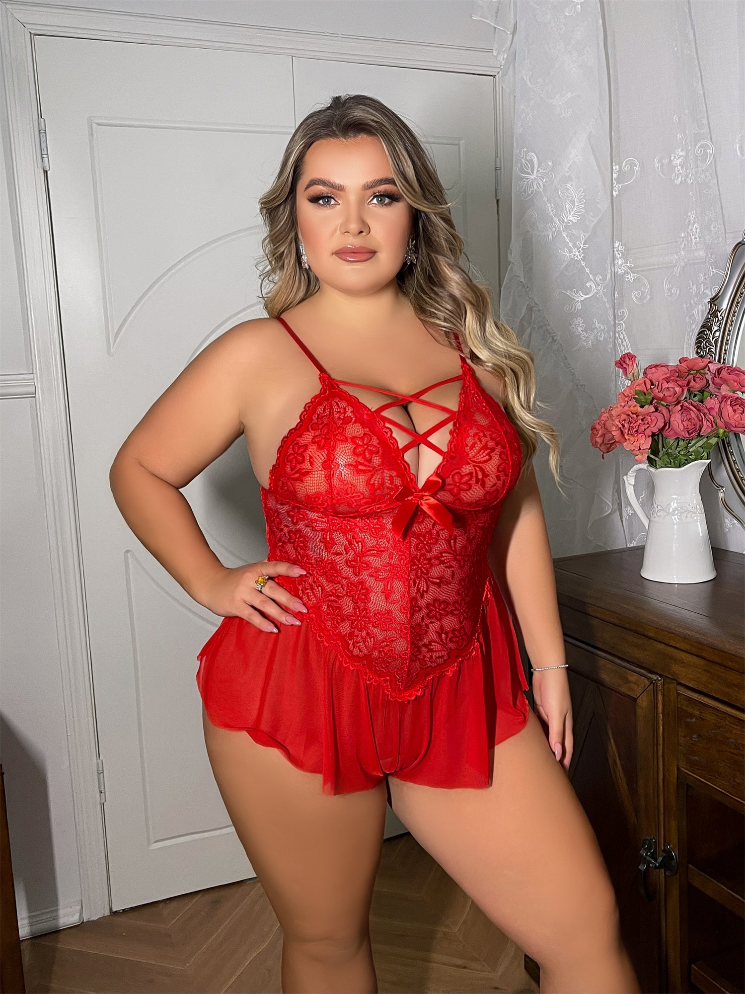 Plus Size Seduction Jumpsuit