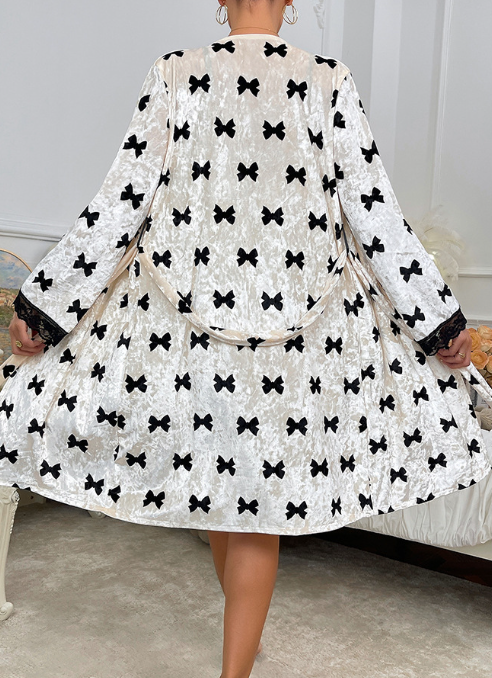 Velvet Bathrobe Two Piece sets