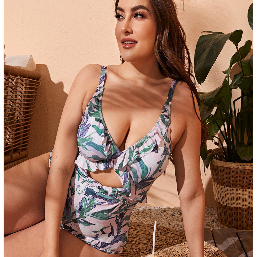 Plus Size One-Piece Swimsuit