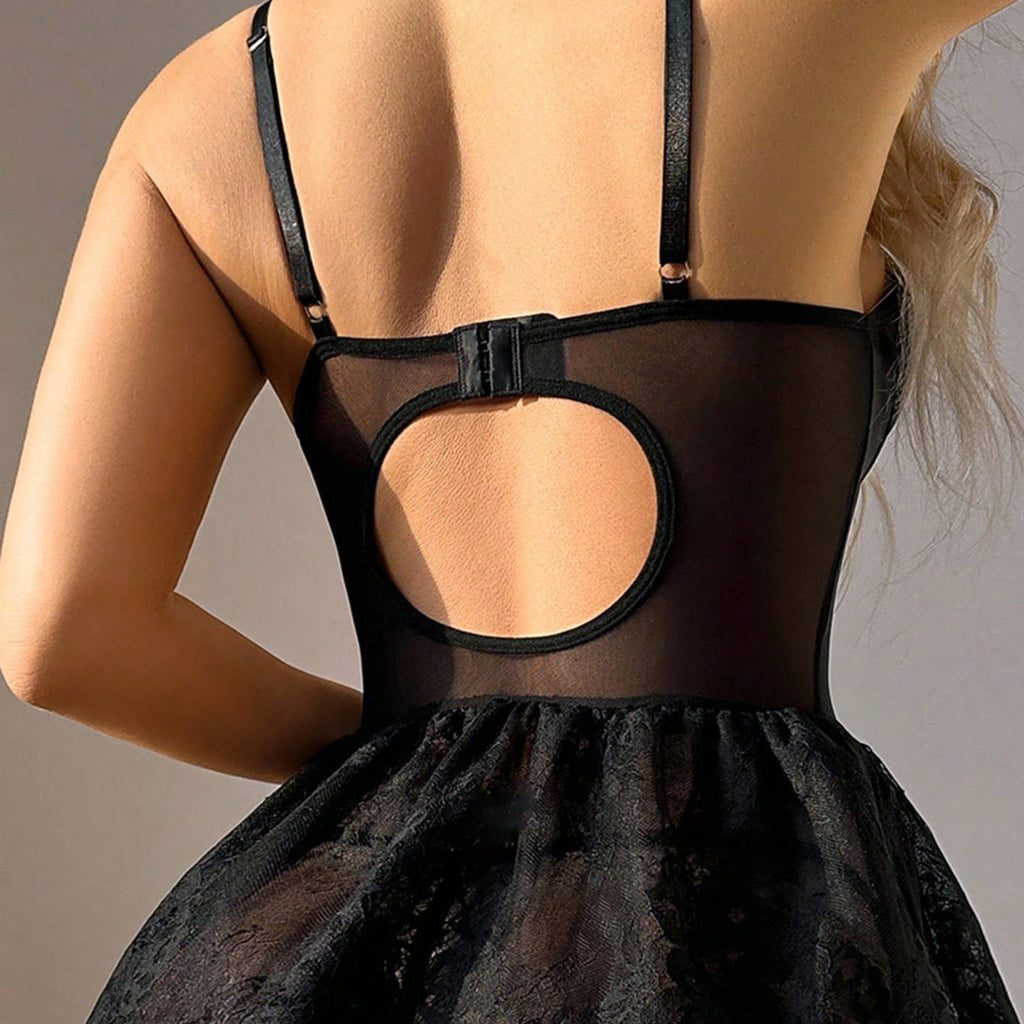 Jumpsuit Boning Corset Bandage Pink Sexy Lingerie Set Pajamas Seduction Sexy Skinny Sheath
