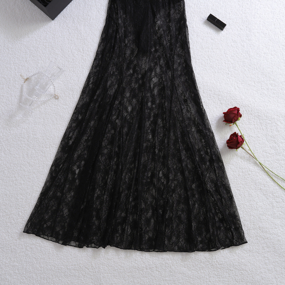 Sheer Lace Slip Dress