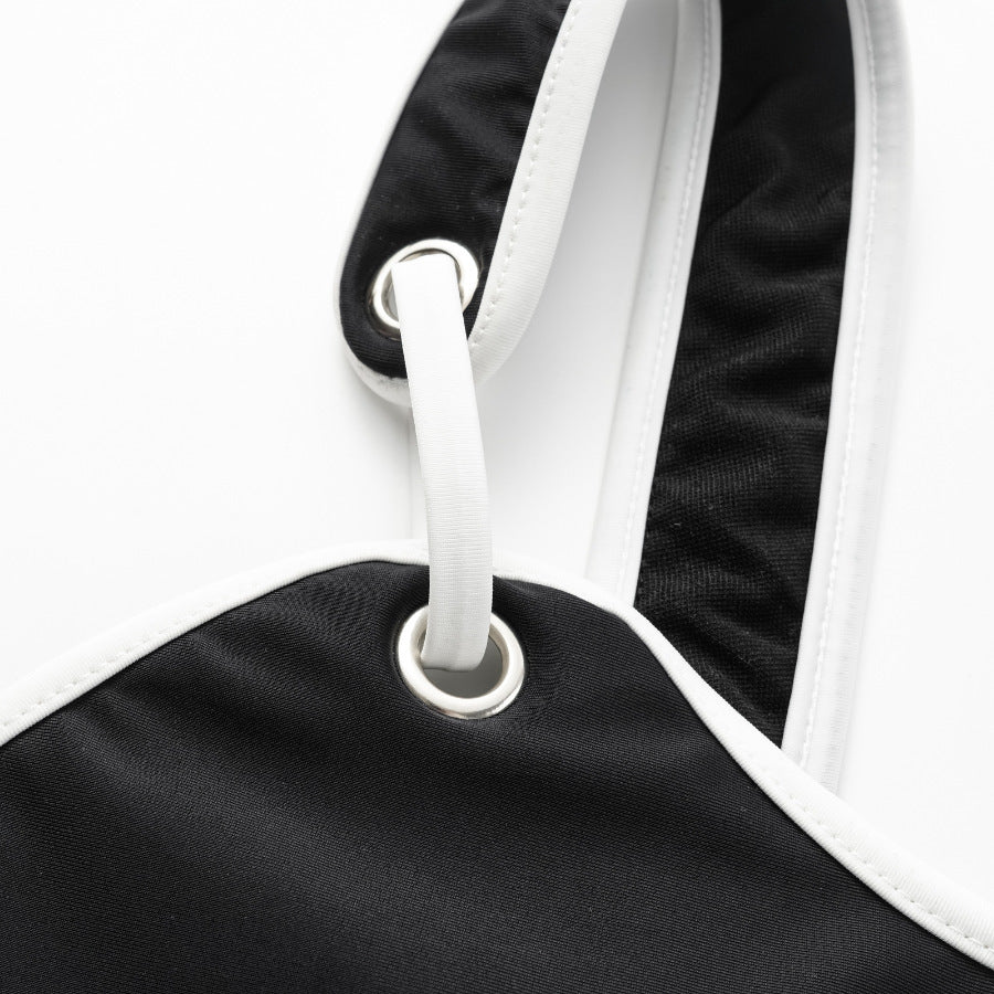 Swimsuit Black High Grade One Piece Swimsuit Women Order Other Solid Color