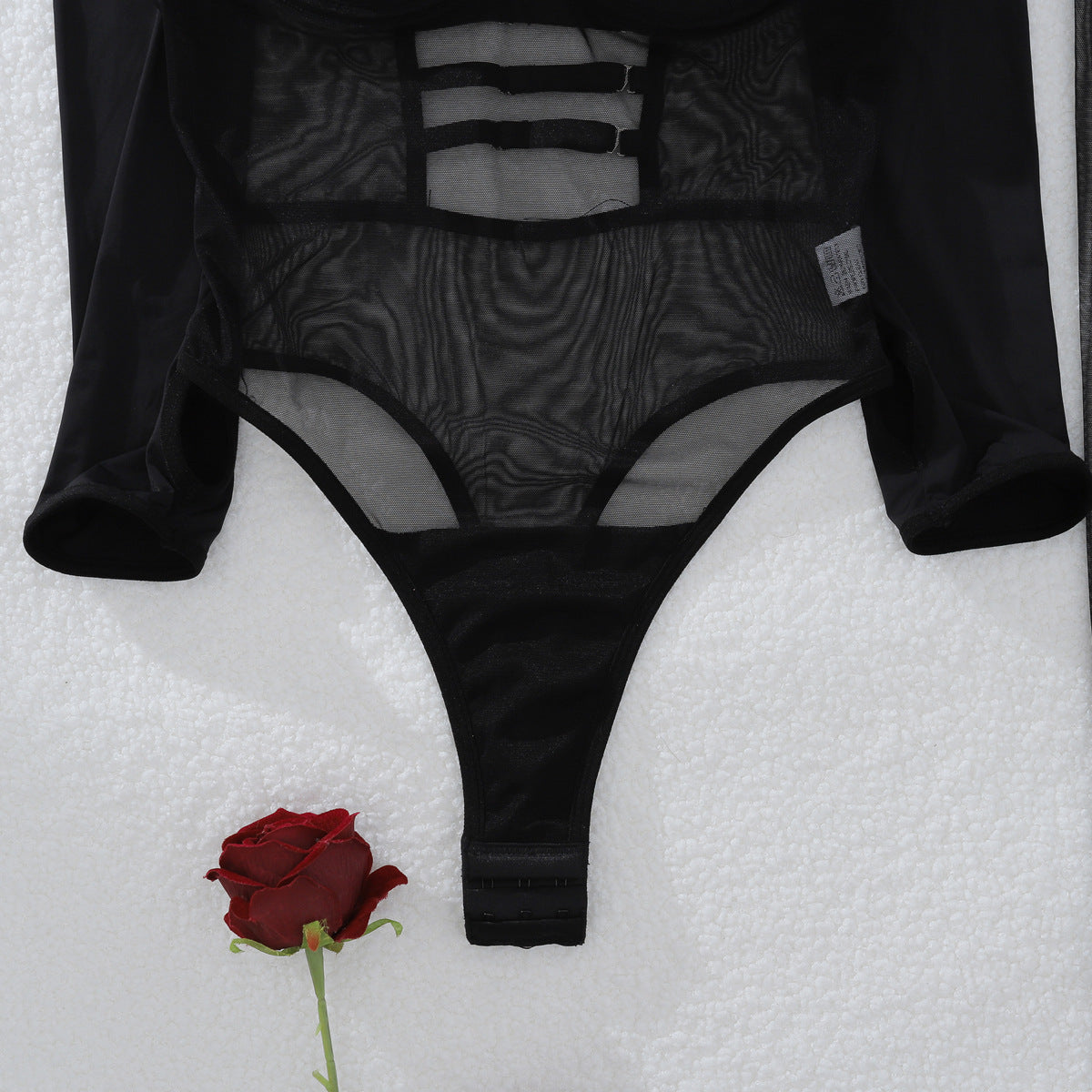 Body Shaping Corsets Stitching Sexy Split Skirt Three Piece Set