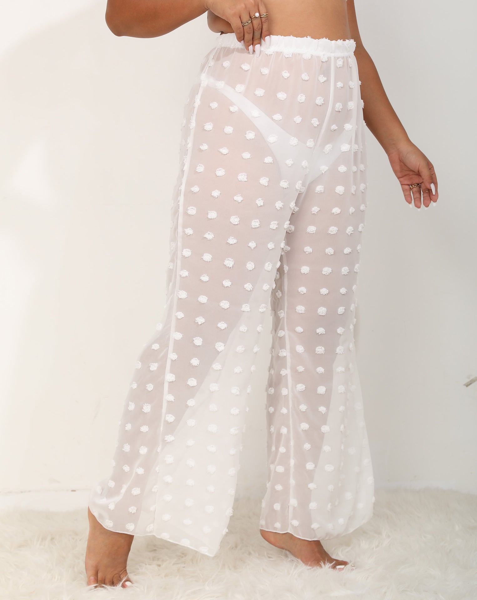 Plus Size See through Casual Pants