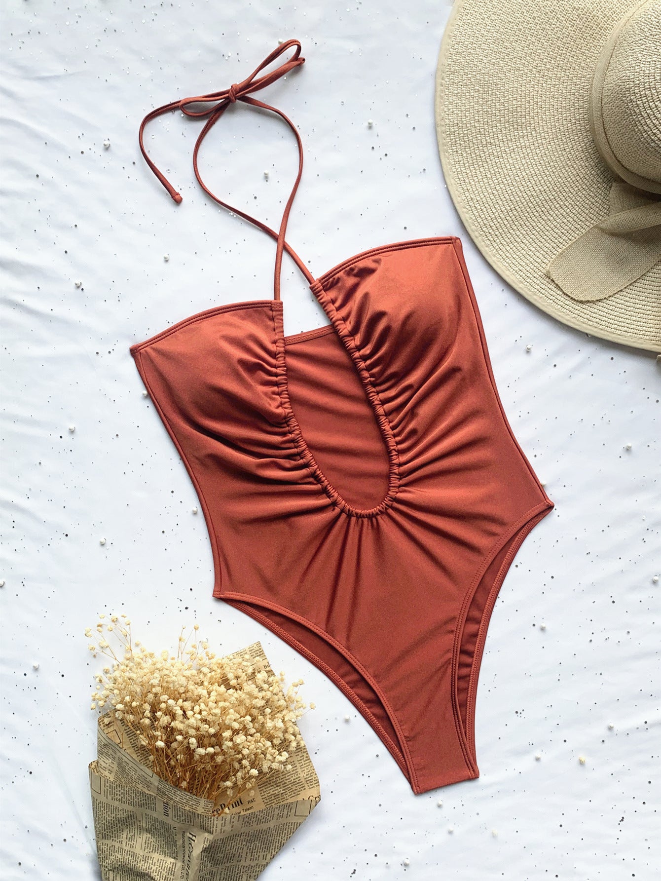 One-Piece Swimsuit Strap Bikini