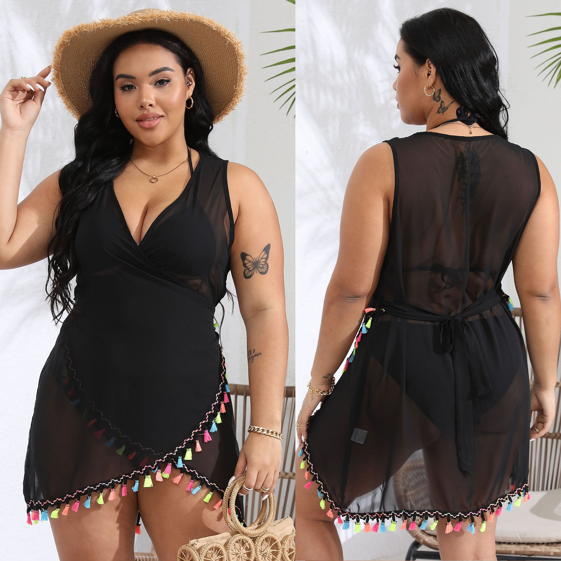 Plus Size One Piece Beach Dress