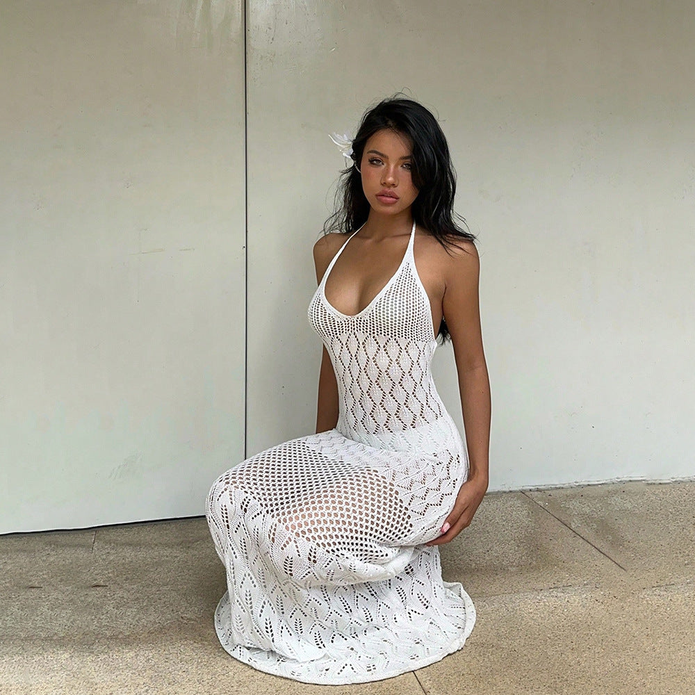 Knitted Cutout Beach Cover up