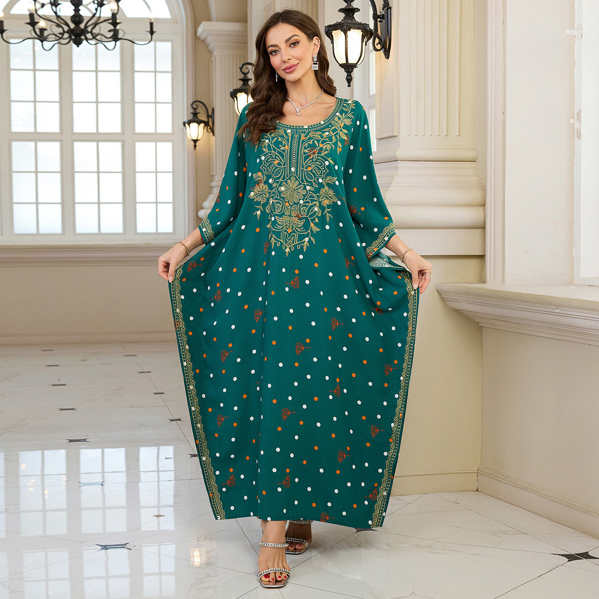 Arrival Cotton Embroidered Sun Protection Robe Women Vacation Beach Dress Loose Bikini Cover up Blouse