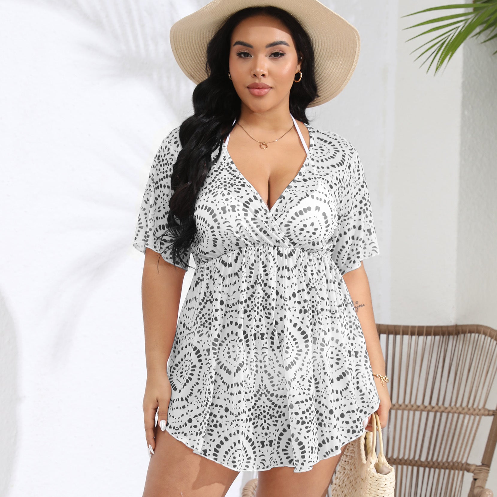 Plus Size Summer Beach Blouse