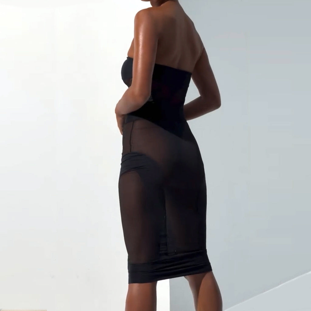 Sheer Mesh Jumpsuit Slim Fit Patchwork Sexy Underwear Two Piece