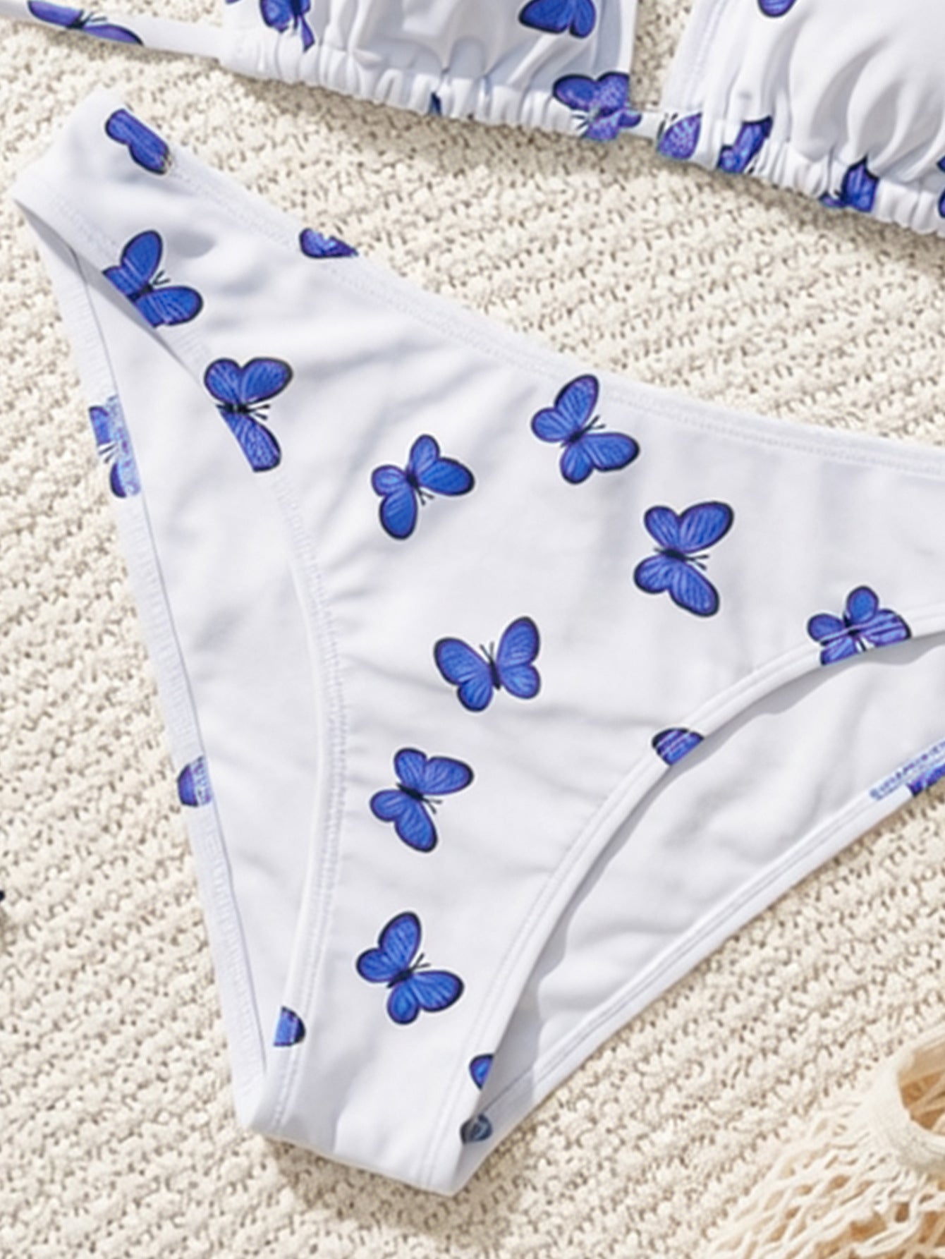 Bikini Printed Triangle Strap Sexy Split Swimsuit Vacation Bikini Swimsuit
