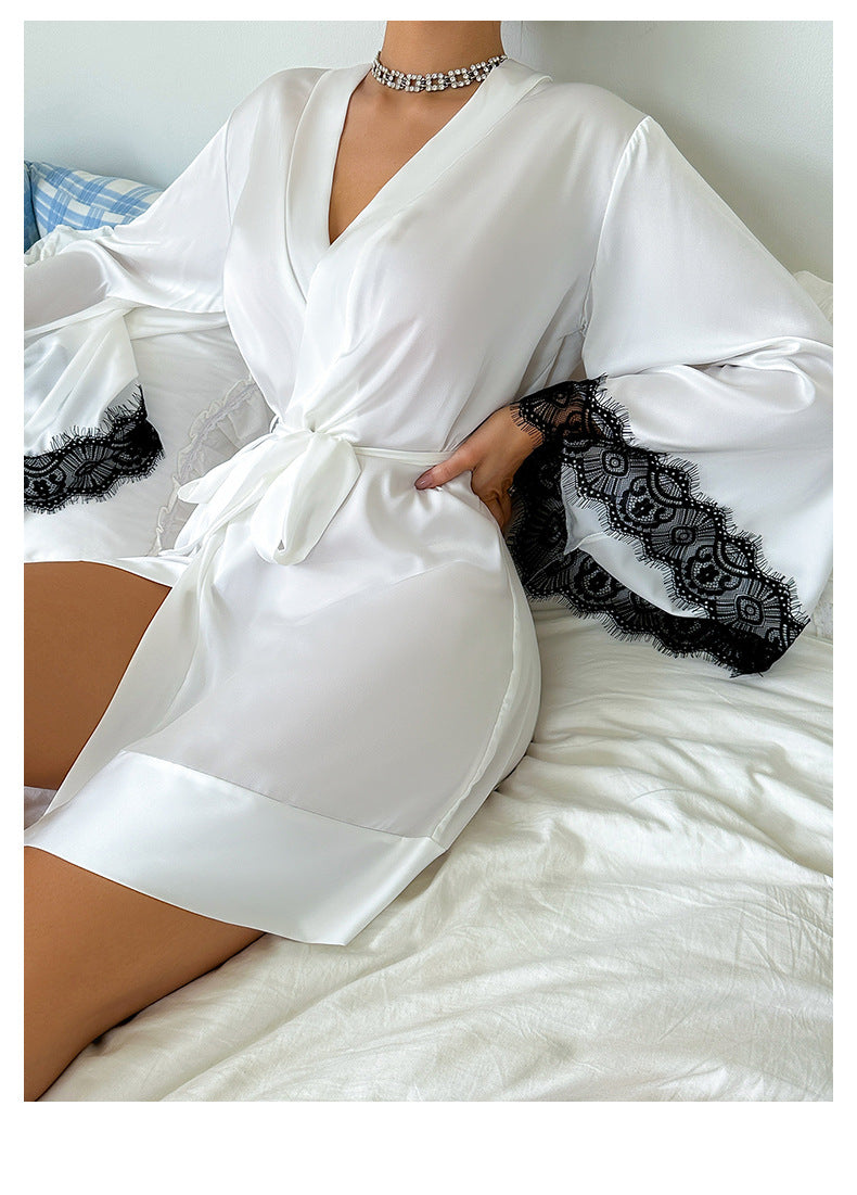 Nightgown Mid Length Bathrobe