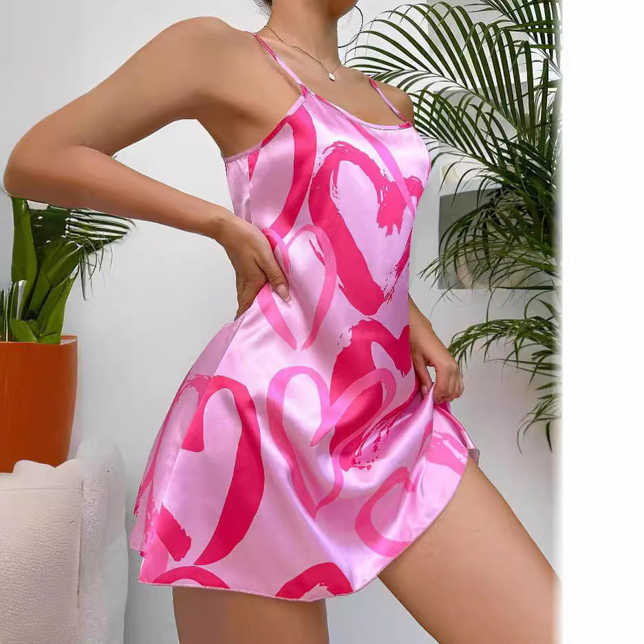 Sexy Backless Satin Dress