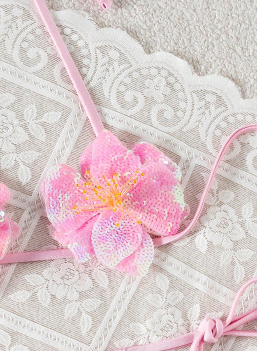 Women Bikini Seaside Beach Swimsuit Sexy Sequined Bikini