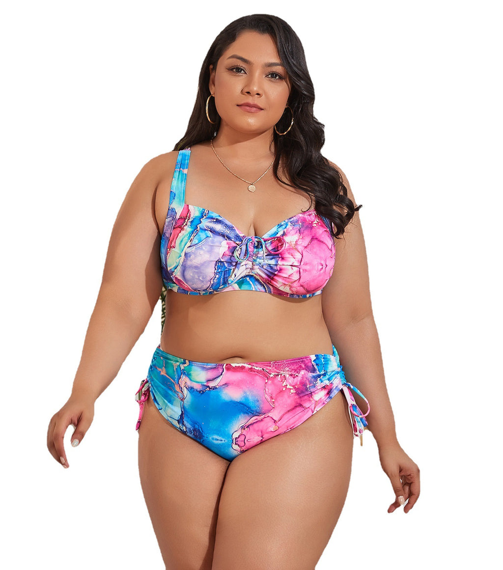 Plus Size Split Swimwear