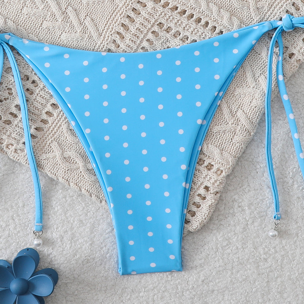 Swimwear Women Split Tight Dot Sexy Bikini Triangle Printed Swimsuit