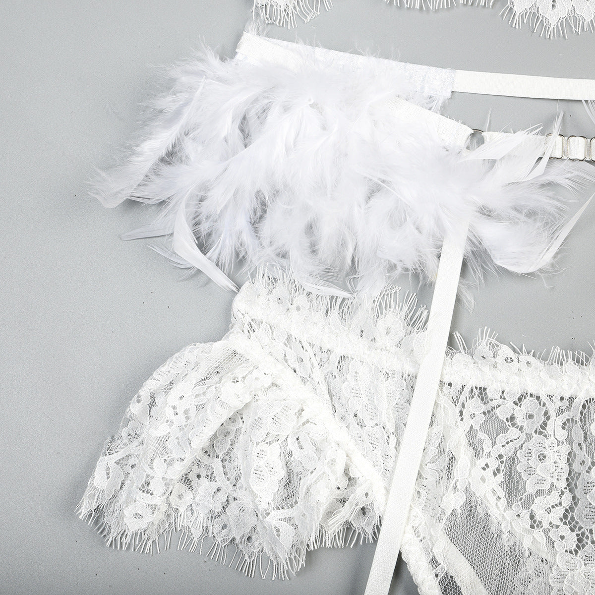 Lingerie Feather Lace Sexy Sexy Suit Heavy Industry High Quality Sexy Underwear Women
