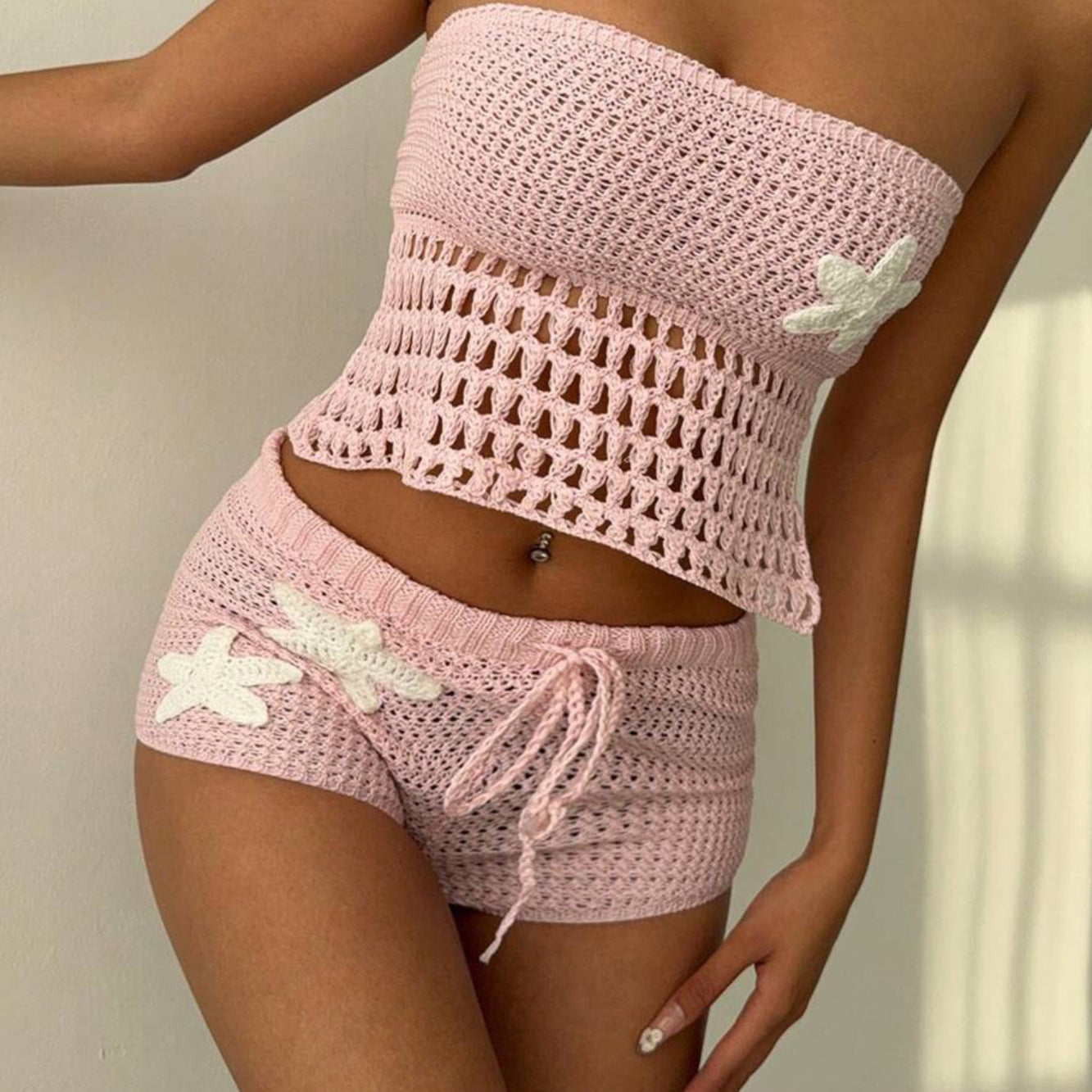 Sexy Knitted Beach Skirt Bikini