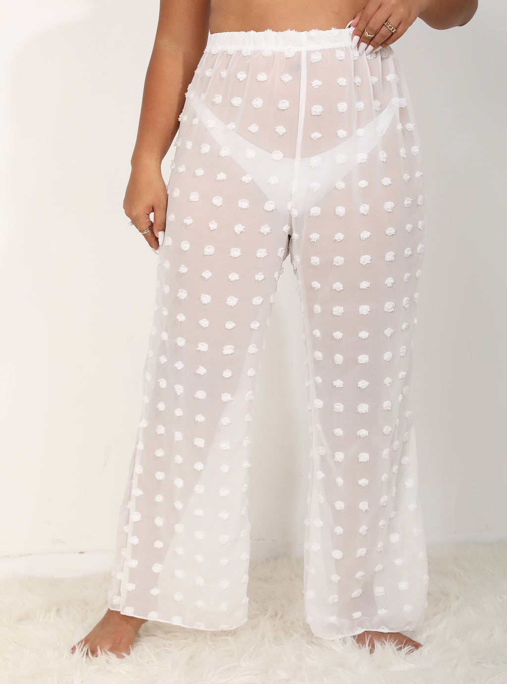 Plus Size See through Casual Pants
