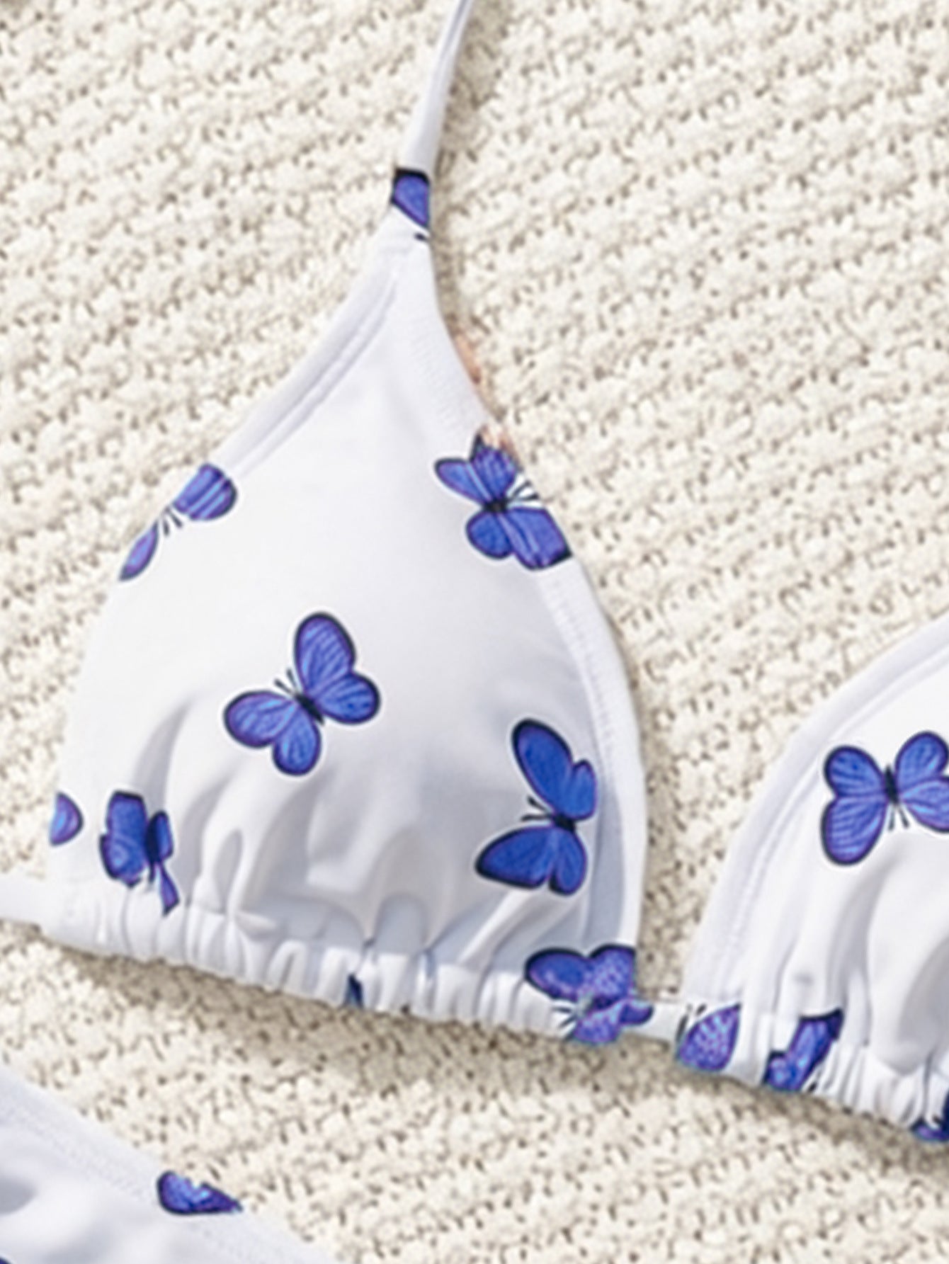 Bikini Printed Triangle Strap Sexy Split Swimsuit Vacation Bikini Swimsuit
