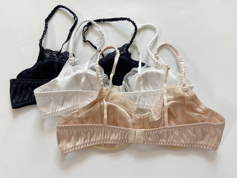 Entry Underwear Women Fp Elastic Satin Satin Lace Edge Sexy Bra